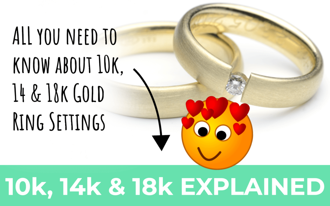 All You Need to Know About 10K Gold, 14K Gold and 18K Gold Wedding & Engagement Rings