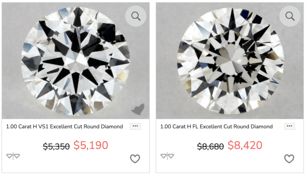 Diamond comparison