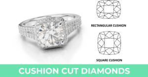 Cushion cut diamond