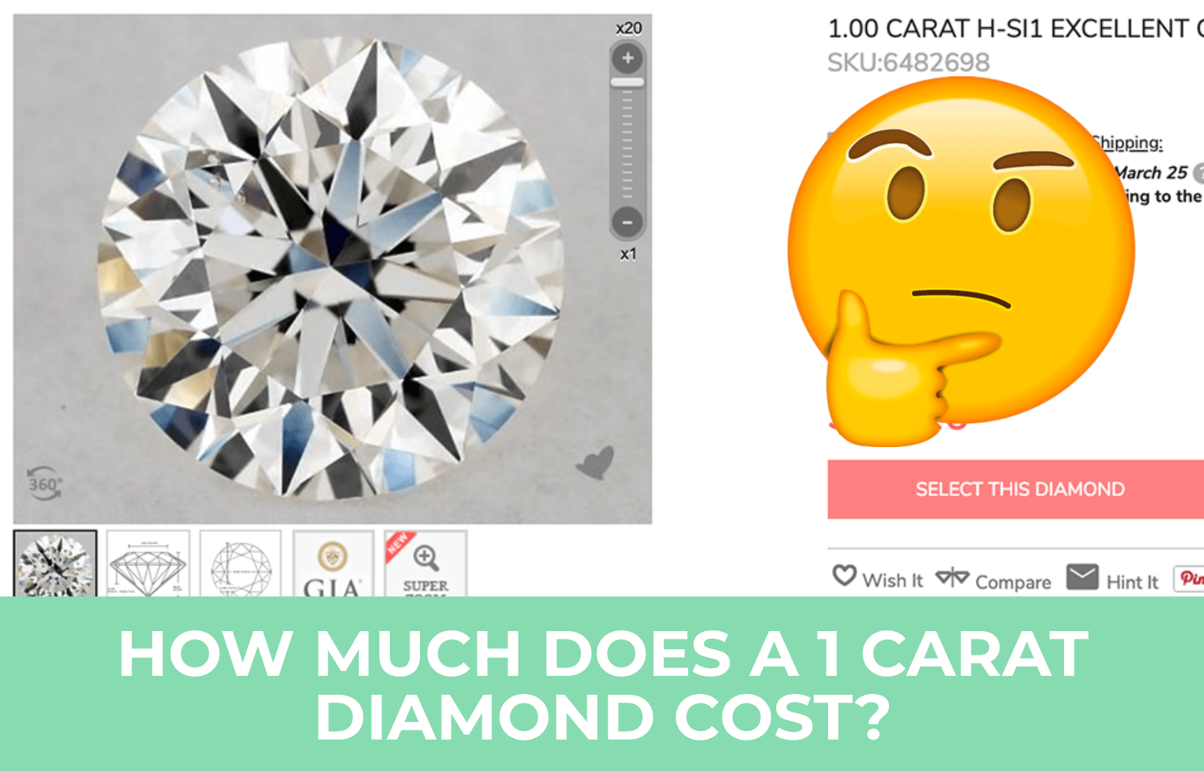 How Much Is A 1 Carat Moissanite Worth? | Cullen Jewellery