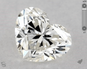 Heart cut diamond