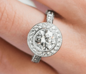 Average Diamond Size Engagement Ring US