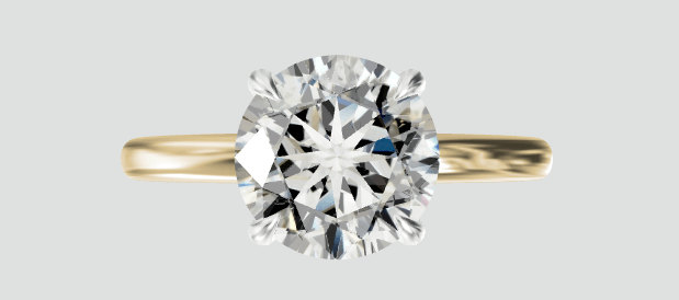 Round cut diamond